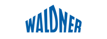 WALDNER Logo mit blauer Schrift auf hellem Hintergrund